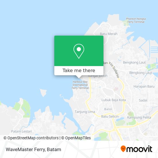 WaveMaster Ferry map