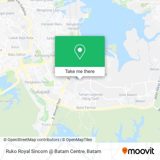 Ruko Royal Sincom @ Batam Centre map