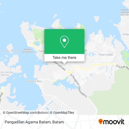 Pengadilan Agama Batam map