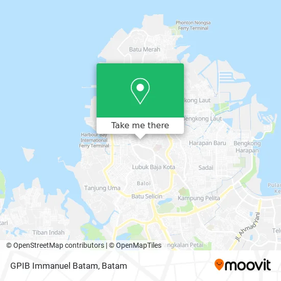 GPIB Immanuel Batam map
