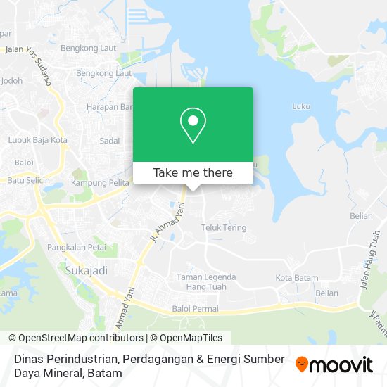 Dinas Perindustrian, Perdagangan & Energi Sumber Daya Mineral map