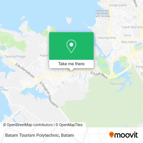 Batam Tourism Polytechnic map