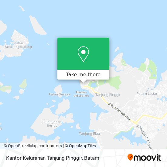 Kantor Kelurahan Tanjung Pinggir map