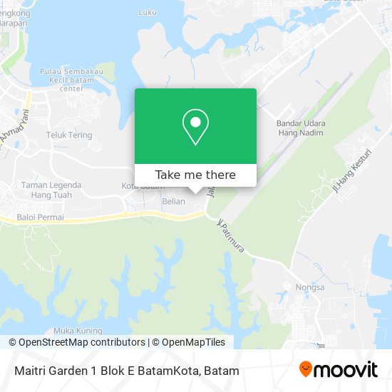 Maitri Garden 1 Blok E BatamKota map