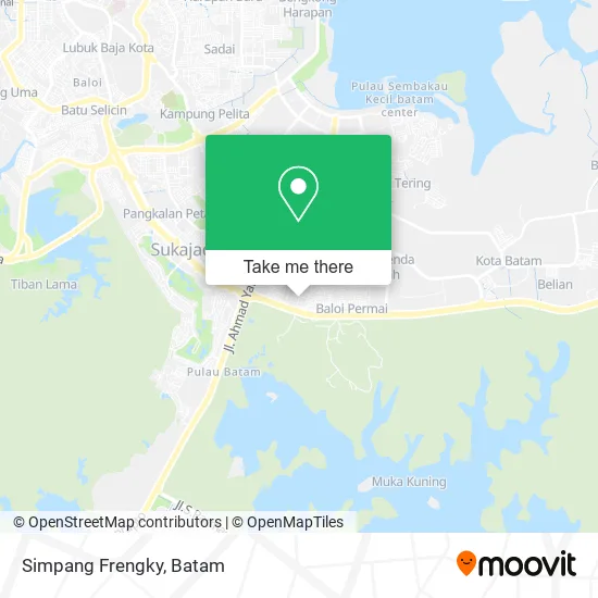 Simpang Frengky map
