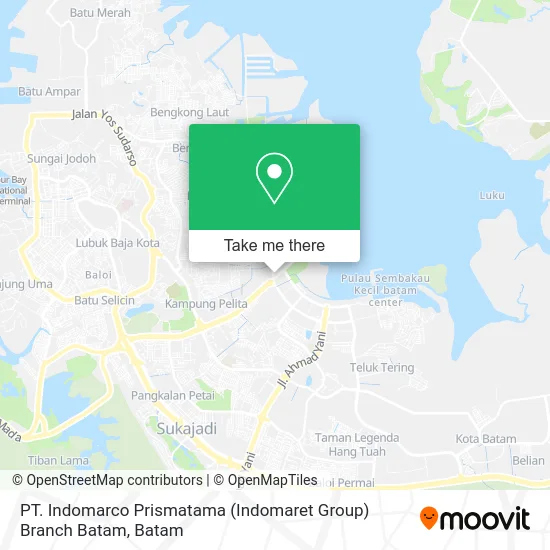 PT. Indomarco Prismatama (Indomaret Group) Branch Batam map