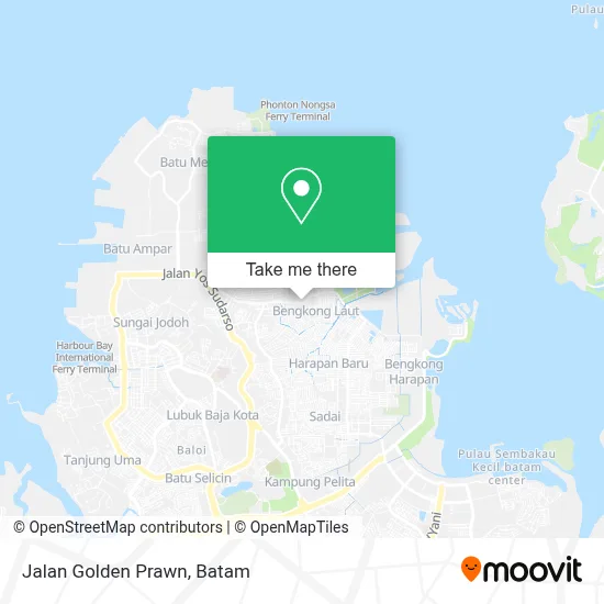 Jalan Golden Prawn map