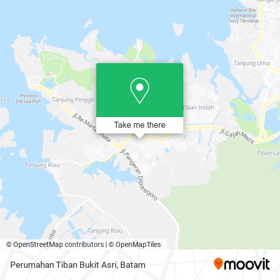 Perumahan Tiban Bukit Asri map