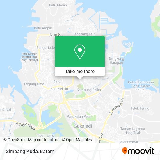 Simpang Kuda map