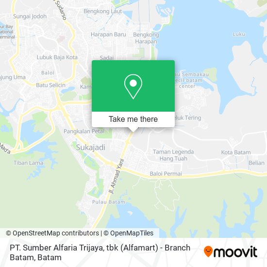 PT. Sumber Alfaria Trijaya, tbk (Alfamart) - Branch Batam map