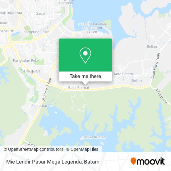 Mie Lendir Pasar Mega Legenda map