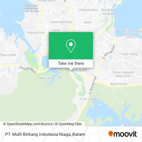 PT. Multi Bintang Indonesia Niaga map