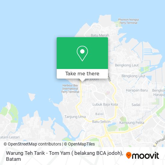 Warung Teh Tarik - Tom Yam ( belakang BCA jodoh) map