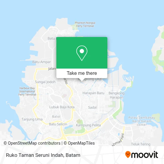 Ruko Taman Seruni Indah map