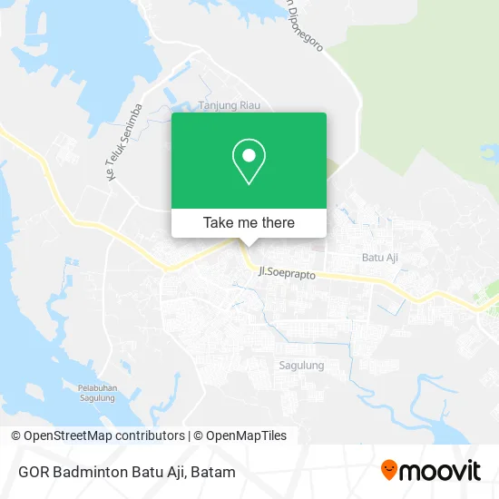 GOR Badminton Batu Aji map