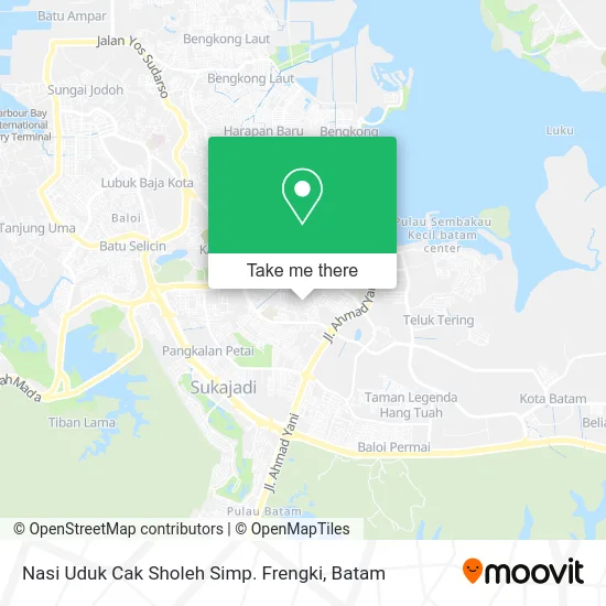 Nasi Uduk Cak Sholeh Simp. Frengki map