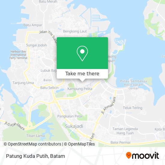 Patung Kuda Putih map