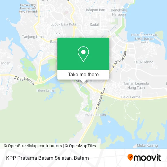 KPP Pratama Batam Selatan map