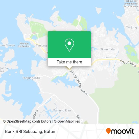 Bank BRI Sekupang map