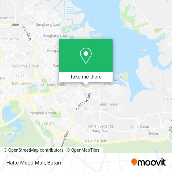 Halte Mega Mall map