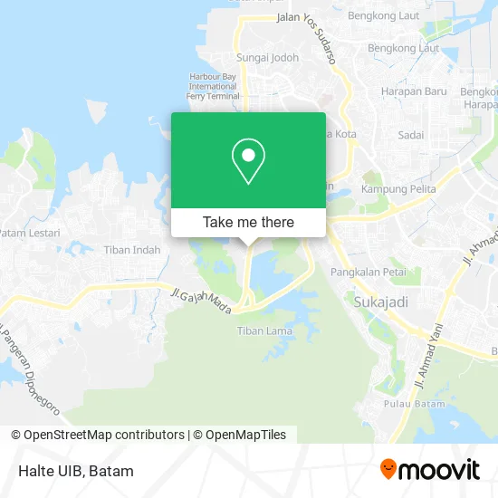 Halte UIB map
