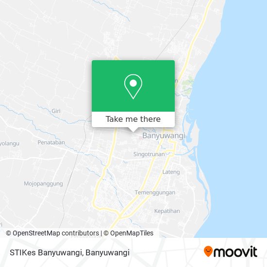 STIKes Banyuwangi map