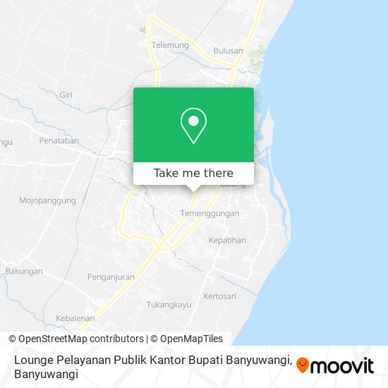 Lounge Pelayanan Publik Kantor Bupati Banyuwangi map