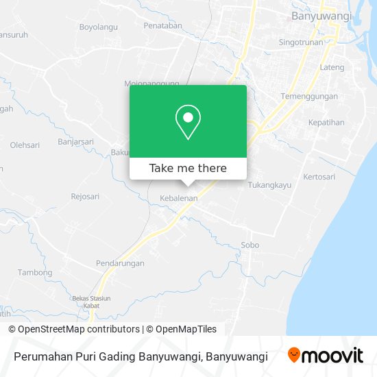 Perumahan Puri Gading Banyuwangi map