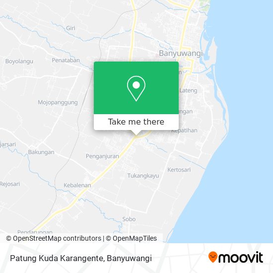 Patung Kuda Karangente map