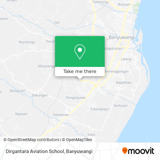 Dirgantara Aviation School map