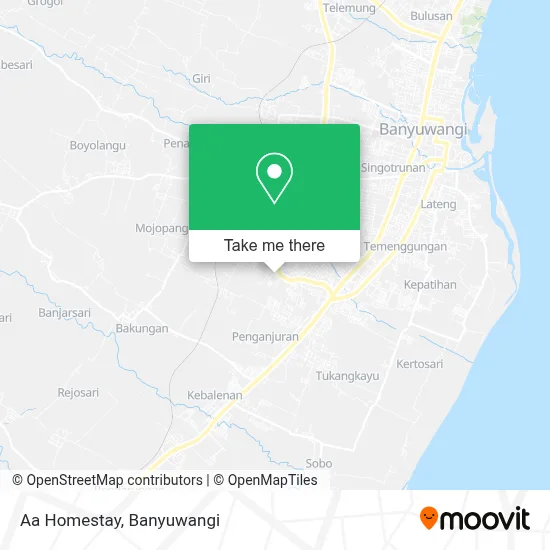 Aa Homestay map