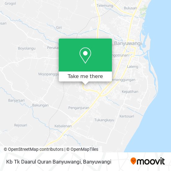 Kb Tk Daarul Quran Banyuwangi map
