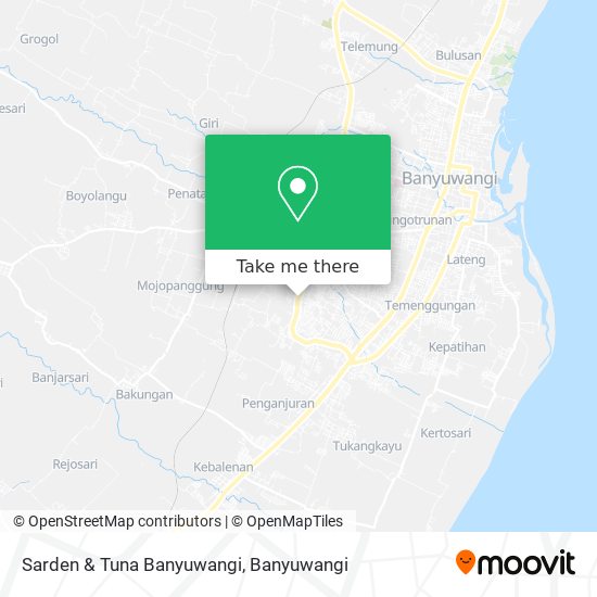 Sarden & Tuna Banyuwangi map