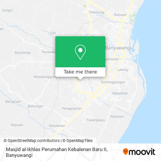 Masjid al-Ikhlas Perumahan Kebalenan Baru II map