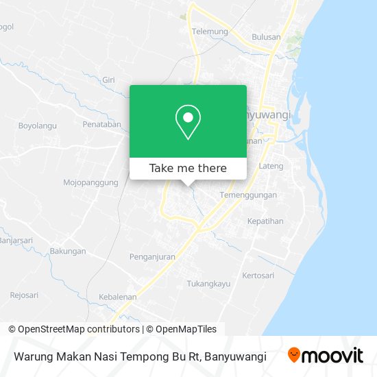 Warung Makan Nasi Tempong Bu Rt map