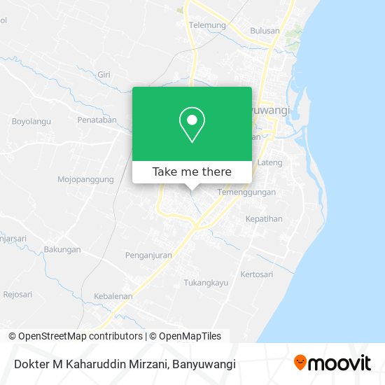 Dokter M Kaharuddin Mirzani map