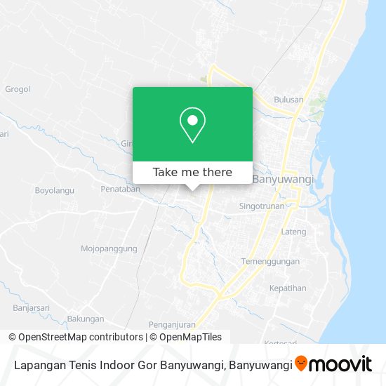 Lapangan Tenis Indoor Gor Banyuwangi map