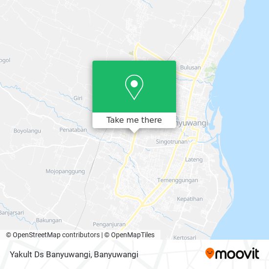 Yakult Ds Banyuwangi map