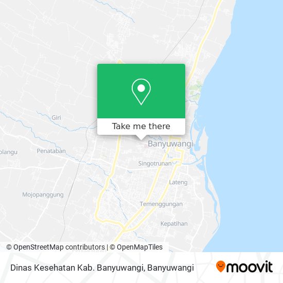 Dinas Kesehatan Kab. Banyuwangi map