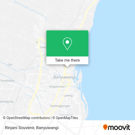 Rinjani Souvenir map