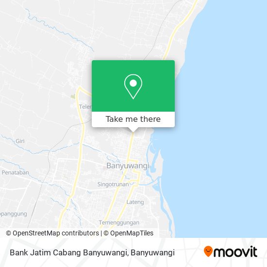 Bank Jatim Cabang Banyuwangi map