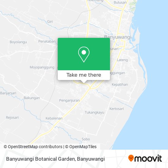 Banyuwangi Botanical Garden map