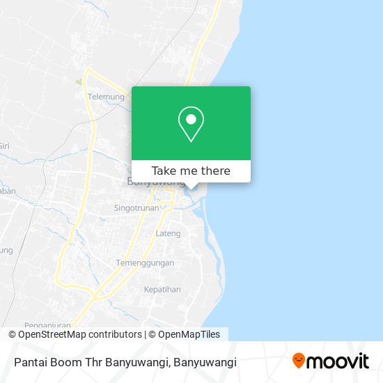 Pantai Boom Thr Banyuwangi map