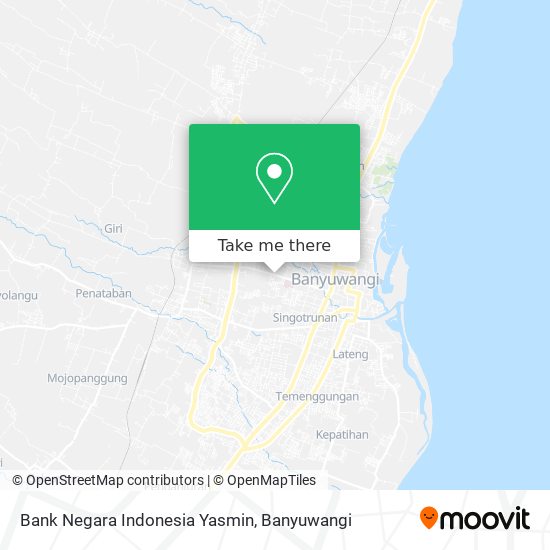 Bank Negara Indonesia Yasmin map