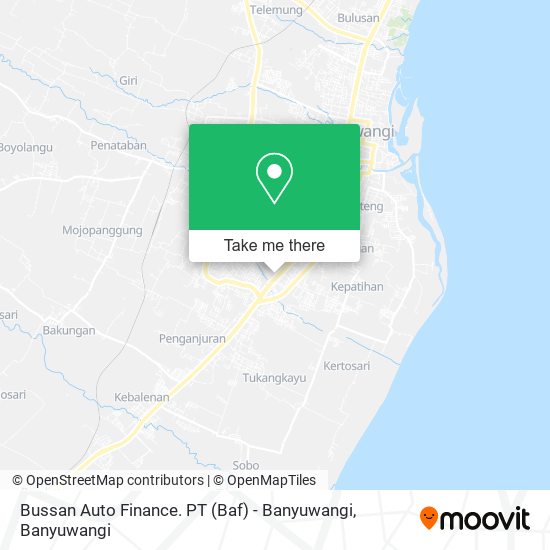 Bussan Auto Finance. PT (Baf) - Banyuwangi map