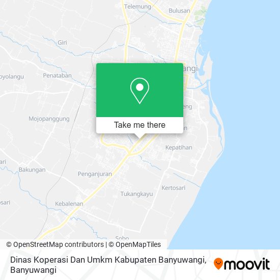 Dinas Koperasi Dan Umkm Kabupaten Banyuwangi map