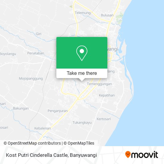 Kost Putri Cinderella Castle map