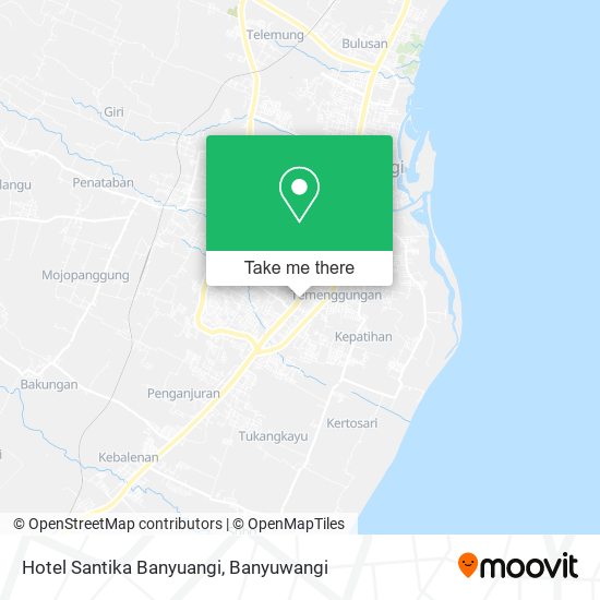 Hotel Santika Banyuangi map