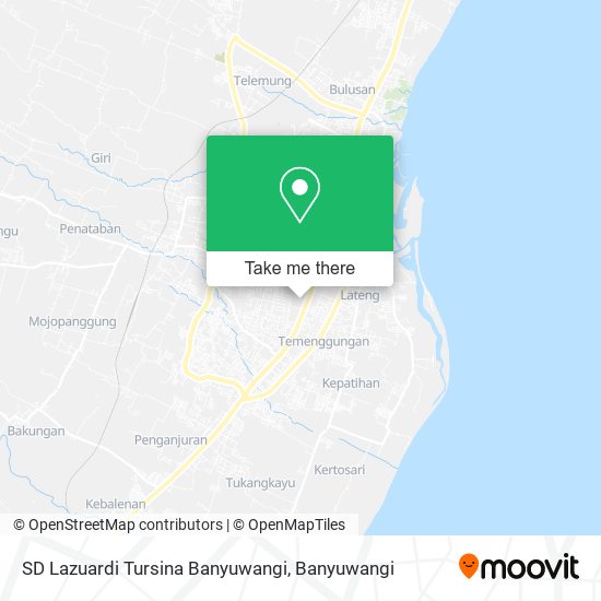 SD Lazuardi Tursina Banyuwangi map