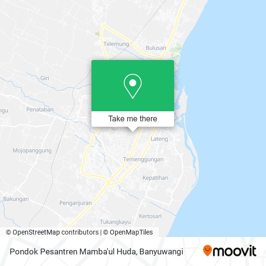 Pondok Pesantren Mamba'ul Huda map